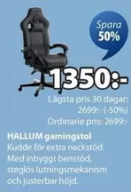 Extra - HALLUM gamingstol