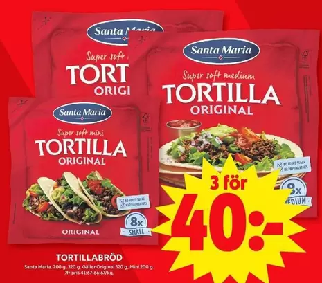 Santa Maria - TORTILLABRÖD