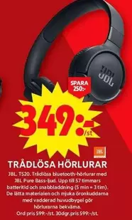 JBL - TRÅDLÖSA HÖRLURAR