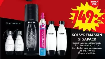 sodastream - KOLSYREMASKIN GIGAPACK