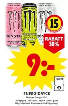 Monster energy - ENERGIDRYCK
