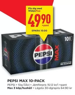 Pepsi - MAX 10-PACK