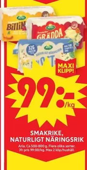 Arla - Flera olika sorter