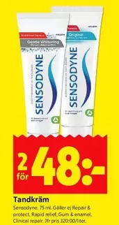 sensodyne - Tandkräm