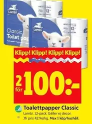 Lambi - Toalettpapper Classic