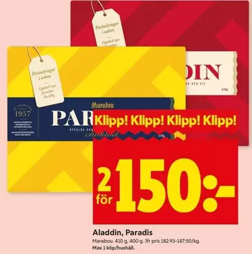 marabou - Aladdin, Paradis