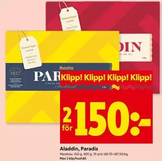 marabou - Aladdin, Paradis