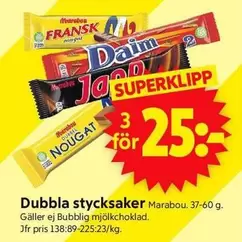 marabou - Dubbla stycksaker