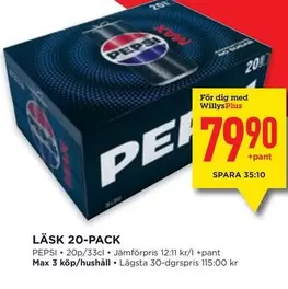 Pepsi - LÄSK 20-PACK