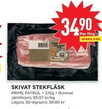 Prime - SKIVAT STEKFLÄSK
