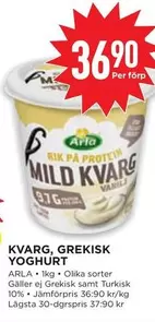 Arla - KVARG, GREKISK YOGHURT