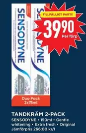 sensodyne - TANDKRAM 2-PACK