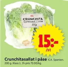 Crunchitasallat i påse
