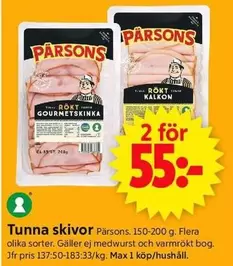 Pärsons - Tunna skivor