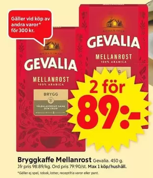 gevalia - Bryggkaffe Mellanrost