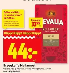 gevalia - Bryggkaffe Mellanrost