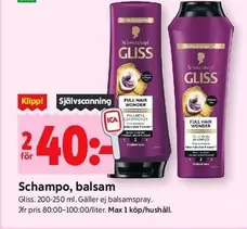 Schampo, balsam