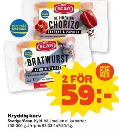 Scan - Kryddig korv