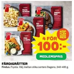 Findus - FÄRDIGRÄTTER