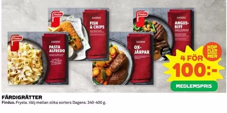 Findus - FÄRDIGRÄTTER
