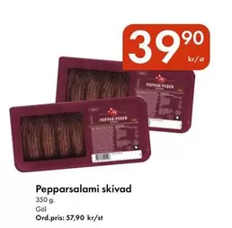 Pepparsalami skivad