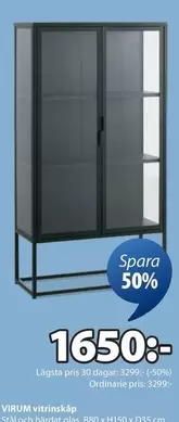 VIRUM vitrinskåp