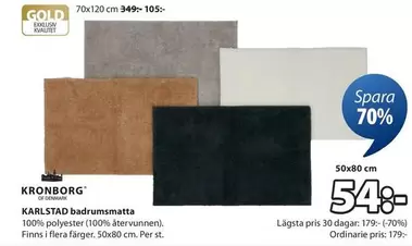KARLSTAD badrumsmatta