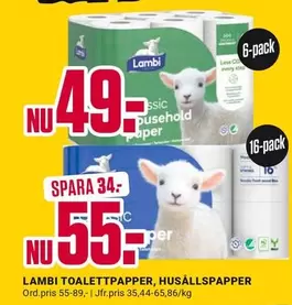 Lambi - TOALETTPAPPER, HUSALLSPAPPER