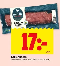 Ingelsta kalkon - Kalkonbacon