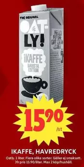 Oatly - IKAFFE, HAVREDRYCK