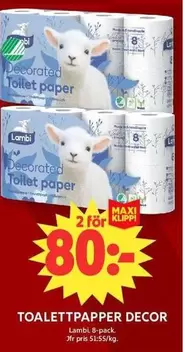 Lambi - TOALETTPAPPER DECOR