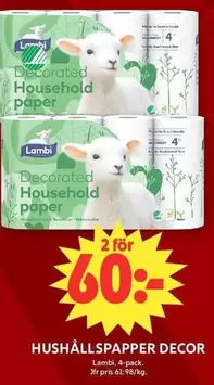 Lambi - HUSHÅLLSPAPPER DECOR