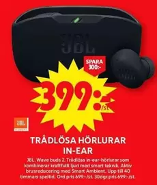JBL - TRÅDLÖSA HÖRLURAR IN-EAR