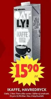Oatly - IKAFFE, HAVREDRYCK