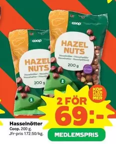 Coop - Hasselnötter