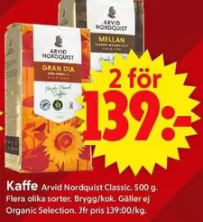 Arvid Nordquist - Kaffe Classic