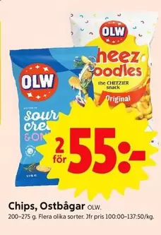 OLW - Chips, Ostbågar