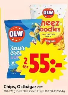 OLW - Chips, Ostbågar