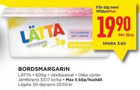 Lätta - BORDSMARGARIN