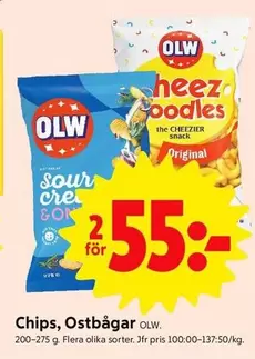 OLW - Chips, Ostbågar