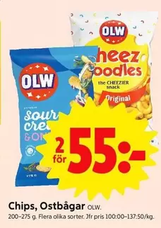 OLW - Chips, Ostbågar