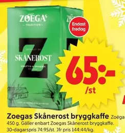 Zoegas - Skånerost bryggkaffe