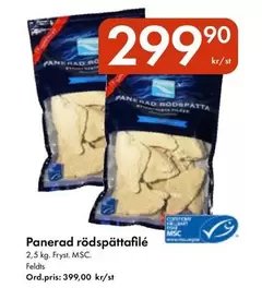Panerad rödspättafilé