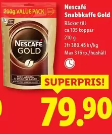 Nescafe - Snabbkaffe Gold