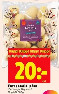 Fast potatis i påse