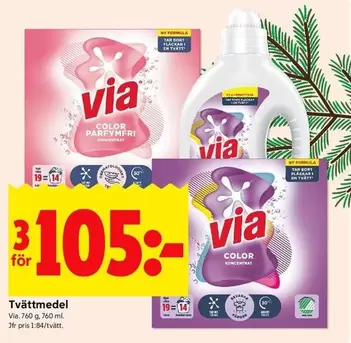 Via - Tvättmedel