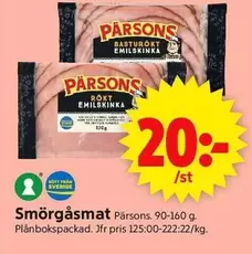 Pärsons - Smörgåsmat