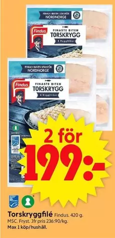 Findus - TORSKRYGG