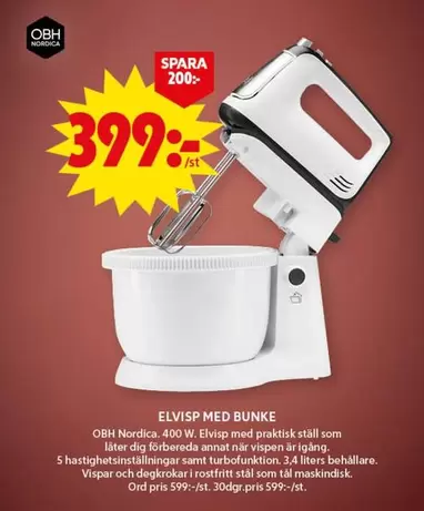 OBH Nordica - ELVISP MED BUNKE