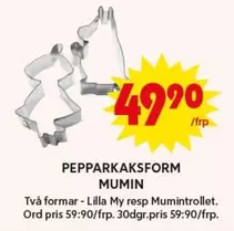 PEPPARKAKSFORM MUMIN